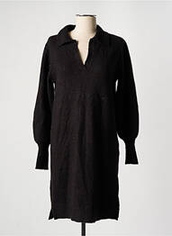 Rochie pulover croială dreaptă mâneci lungi negru KAFFE femme
