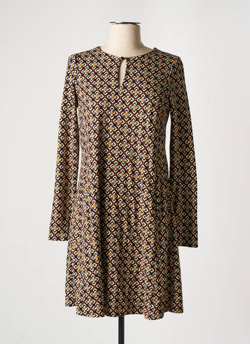 Rochie scurtă maro SURKANA femeie