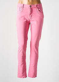 Pantalon slim buzunare roz KAROSTAR femme