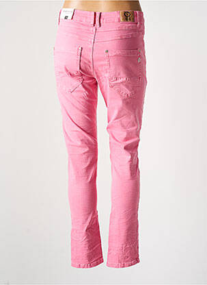 Pantalon slim buzunare roz KAROSTAR femeie