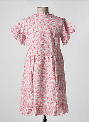 Rochie scurtă mâneci scurte mâneci scurte roz PETITE LUCETTE femeie