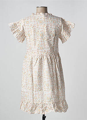 Rochie scurtă croială evazată mâneci scurte portocalie PETITE LUCETTE femeie