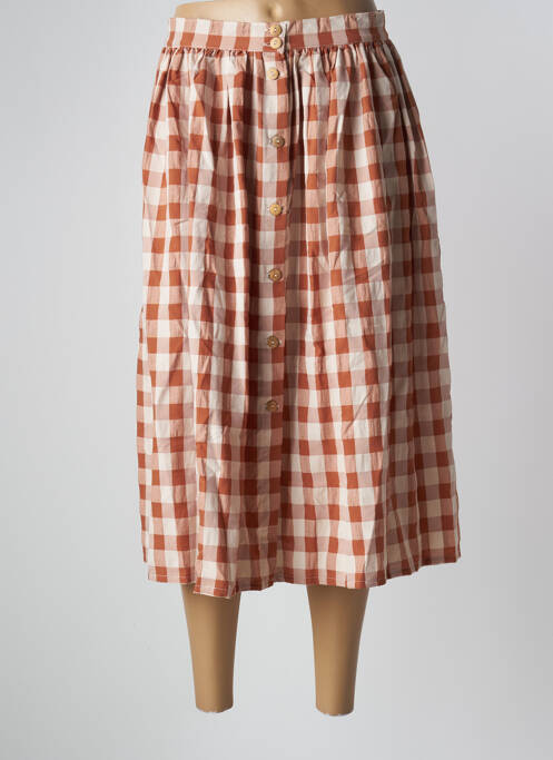 Fustă midi maro PETITE LUCETTE femeie