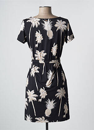 Rochie scurtă croială fluidă mâneci scurte negru BANANA MOON femeie