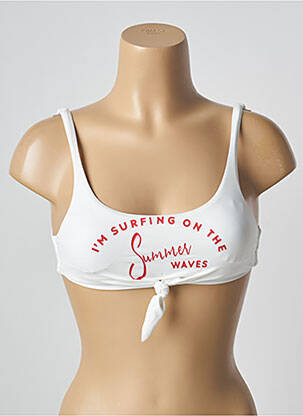 Sutien de costum de baie elasticitate bralete alb BANANA MOON femeie