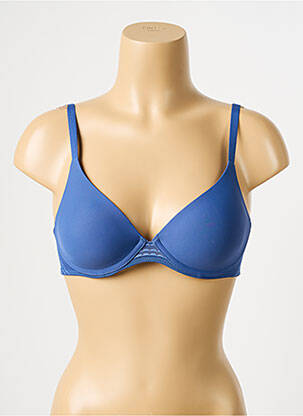 Sutien efect material satinat top sutien modelat albastru PASSIONATA femeie