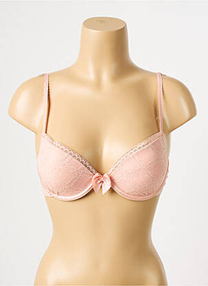 Sutien efect material satinat top sutien push-up roz PASSIONATA femeie