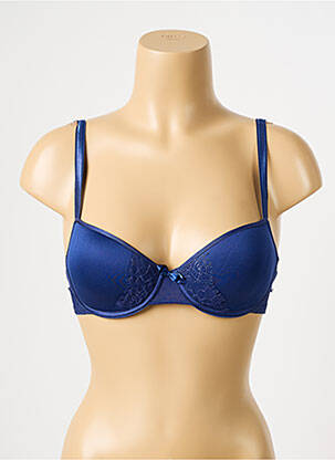 Sutien efect material satinat top sutien modelat albastru PASSIONATA femeie
