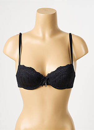 Sutien efect material satinat top sutien modelat negru PASSIONATA femeie