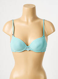 Sutien efect material satinat top sutien modelat albastru PASSIONATA femme