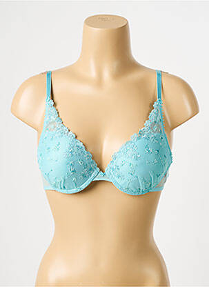 Sutien efect material satinat top sutien modelat albastru PASSIONATA femeie
