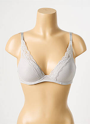 Sutien efect material satinat top sutien modelat gri PASSIONATA femeie