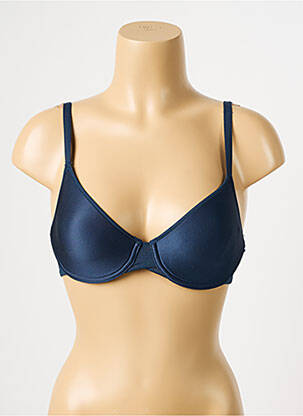 Sutien efect material satinat top sutien modelat albastru CHANTELLE femeie