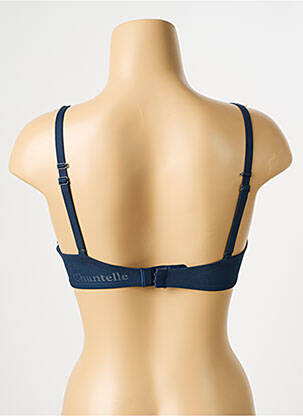 Sutien efect material satinat top sutien modelat albastru CHANTELLE femeie
