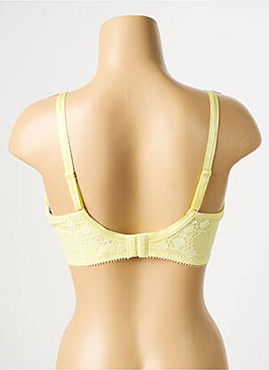 Sutien efect material satinat top sutien modelat galben CHANTELLE femeie