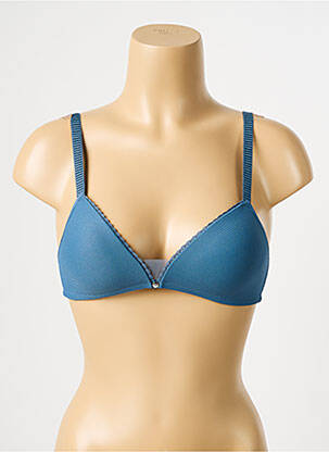 Sutien efect material satinat top sutien modelat albastru PASSIONATA femeie