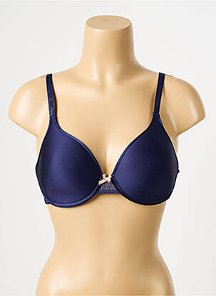 Sutien efect material satinat top sutien modelat albastru CHANTELLE femeie
