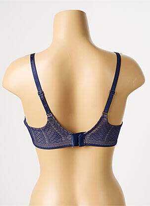 Sutien efect material satinat top sutien modelat albastru CHANTELLE femeie
