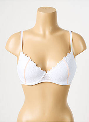Sutien ușoară și transparentă top sutien modelat alb PASSIONATA femeie