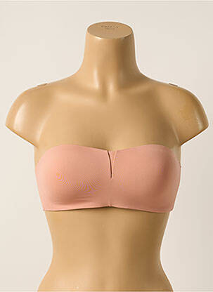 Sutien efect material satinat top bentiță roz PASSIONATA femeie