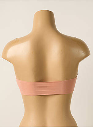 Sutien efect material satinat top bentiță roz PASSIONATA femeie