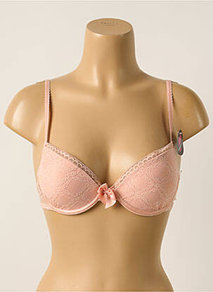 Sutien efect material satinat top sutien push-up roz PASSIONATA femeie