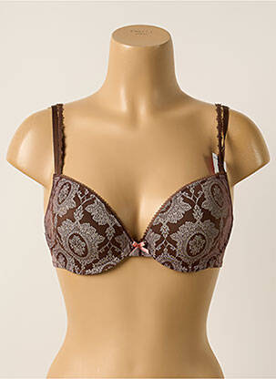 Sutien efect material satinat top sutien modelat maro PASSIONATA femeie