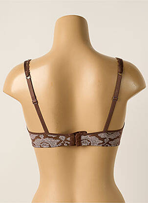Sutien efect material satinat top sutien modelat maro PASSIONATA femeie