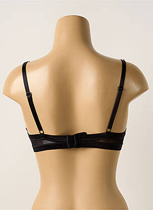Sutien efect material satinat top sutien push-up negru PASSIONATA femeie