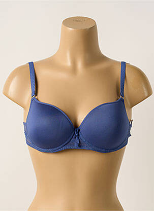 Sutien efect material satinat top sutien modelat albastru PASSIONATA femeie