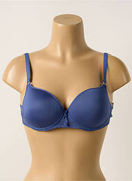 Sutien efect material satinat top sutien modelat albastru PASSIONATA femme