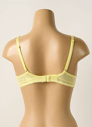 Sutien efect material satinat top sutien modelat galben CHANTELLE femeie