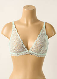 Sutien fără armatură top triunghiuri verde IMPLICITE femme