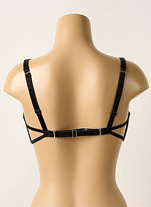 Sutien efect material satinat negru SIMONE PERELE femeie