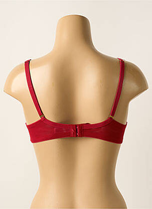 Sutien efect material satinat top sutien modelat roșu VALEGE femeie