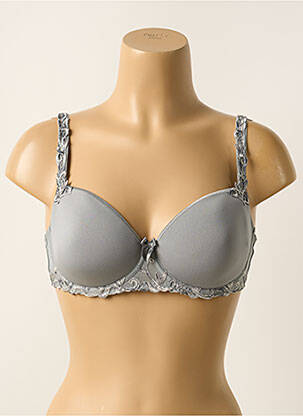 Sutien efect material satinat top sutien modelat gri SIMONE PERELE femeie