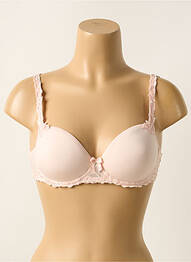 Sutien efect material satinat top sutien modelat roz SIMONE PERELE femme