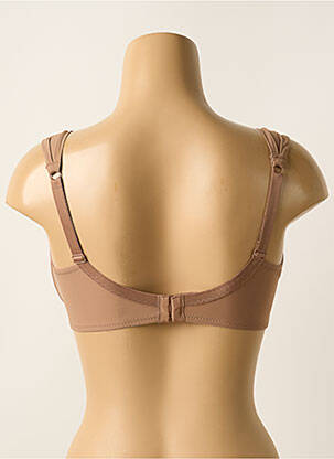 Sutien efect material satinat top sutien modelat maro IMPLICITE femeie
