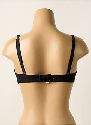 Sutien efect material satinat sutien balconet cu decolteu înalt negru SIMONE PERELE femeie
