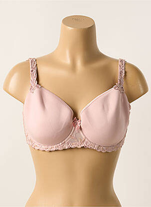 Sutien efect material satinat top sutien modelat roz SIMONE PERELE femme