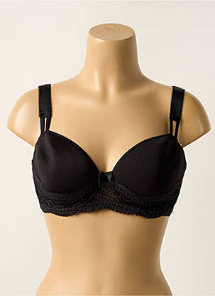 Sutien efect material satinat top sutien modelat negru SIMONE PERELE femeie