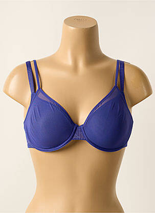 Sutien efect material satinat top sutien modelat albastru PASSIONATA femeie