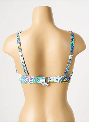 Sutien de costum de baie elasticitate top sutien modelat albastru ANTIGEL femeie