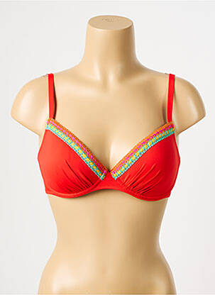 Sutien de costum de baie roșu ANTIGEL femeie