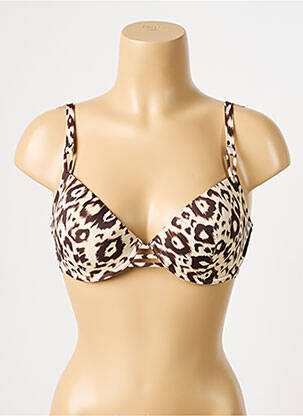 Sutien de costum de baie top sutien modelat top sutien modelat maro ANTIGEL femeie