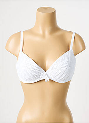 Sutien de costum de baie elasticitate top sutien modelat alb ANTIGEL femeie