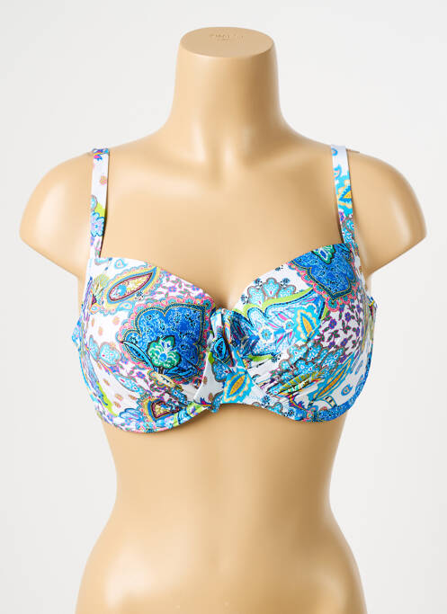 Sutien de costum de baie albastru ANTIGEL femeie