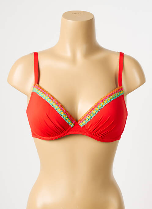 Sutien de costum de baie roșu ANTIGEL femeie