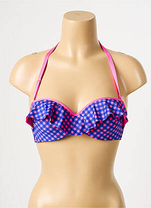 Sutien de costum de baie elasticitate top sutien push-up violet ANTIGEL femeie