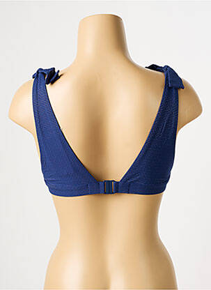 Sutien de costum de baie elasticitate top triunghiuri albastru SIMONE PERELE femeie